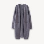 Długi Damski Kardigan z Otwartym Przodem-Cardigan-Moda Perla-Moda Perla