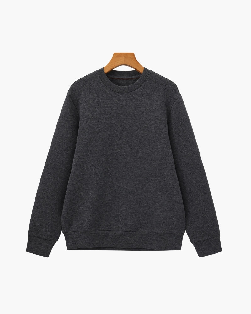 Męski sweter – okrągły dekolt, długi rękaw