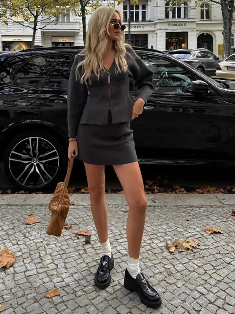 Kobiety Zestaw Dzianinowy | Oddychający Materiał 6
