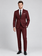 Męski garnitur wizytowy o kroju slim fit