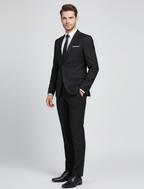 Męski garnitur wizytowy o kroju slim fit
