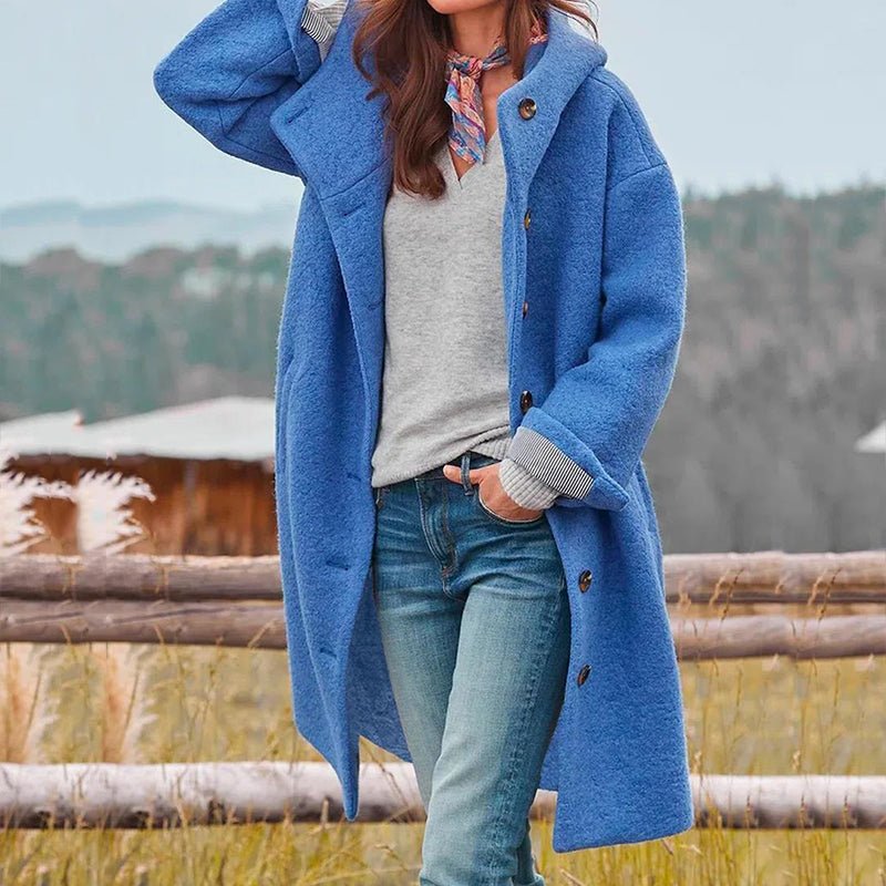 Zimowa Damska Kurtka z Kapturem – Ciepła, Wygodna i Casualowa-Women's Coat-Moda Perla-Moda Perla